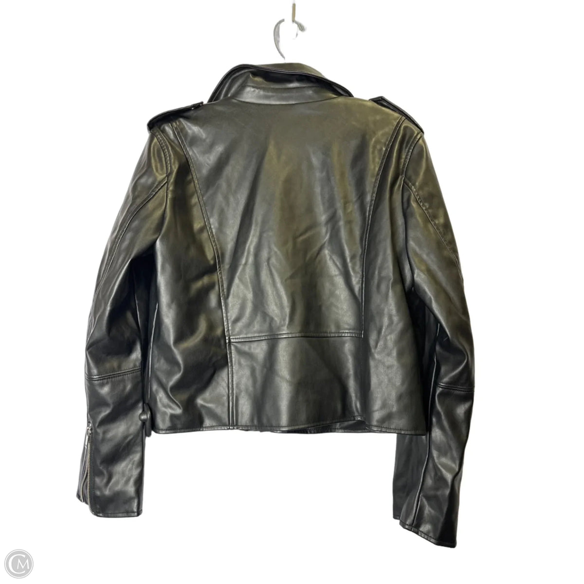 Jacket Moto By Nine West In Black, Size: L