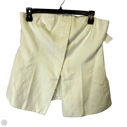 Top Sleeveless By H&m In White, Size: L