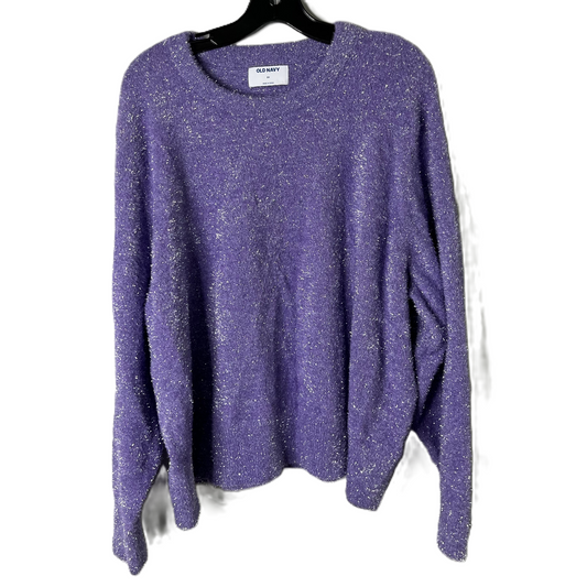 Sweater By Old Navy In Purple, Size: 3x