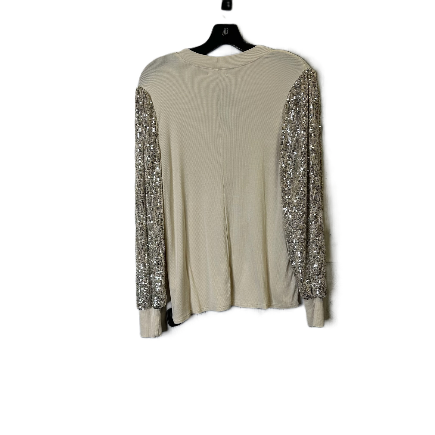 Top Long Sleeve By Maurices In Cream, Size: L