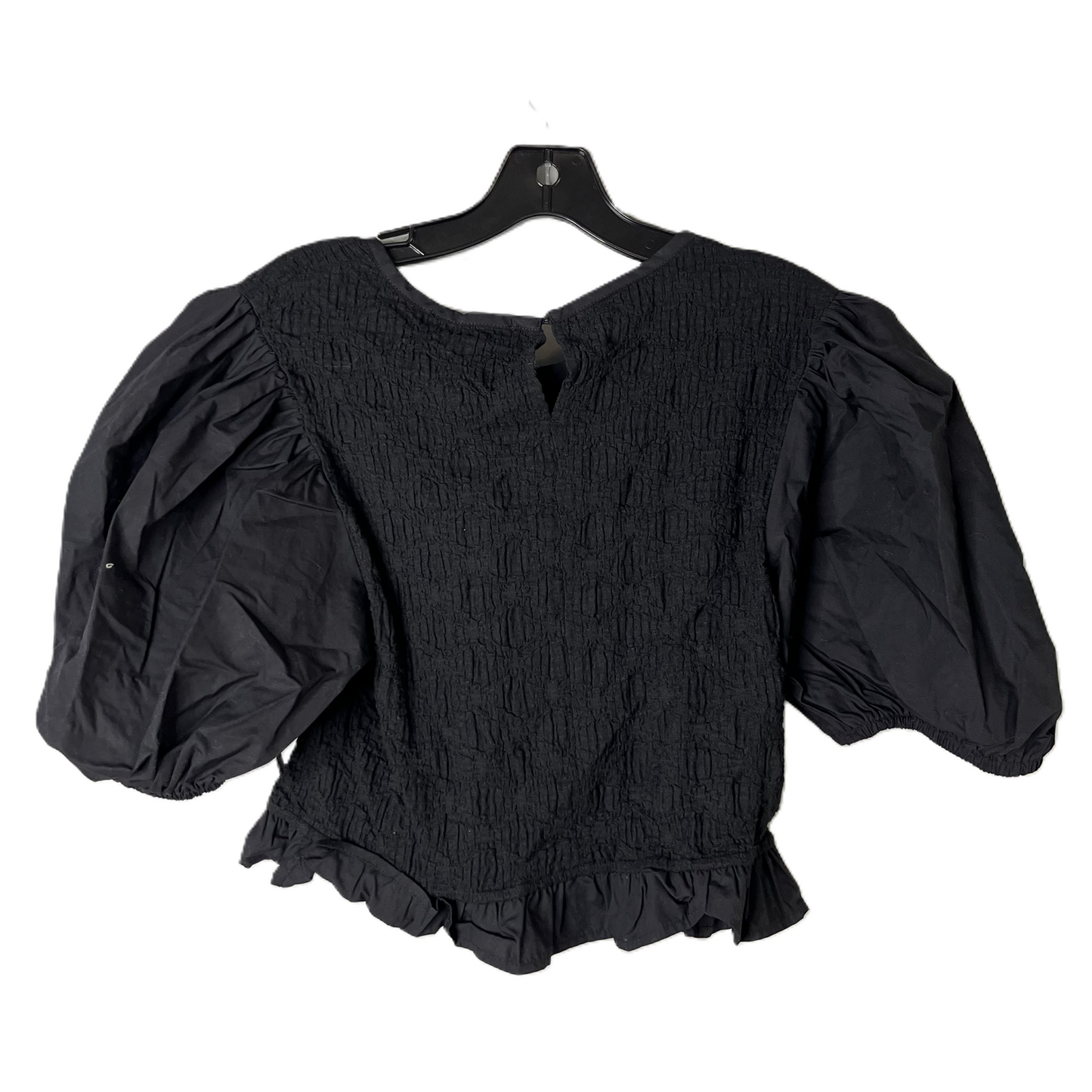 Top Short Sleeve By En Saison In Black, Size: L