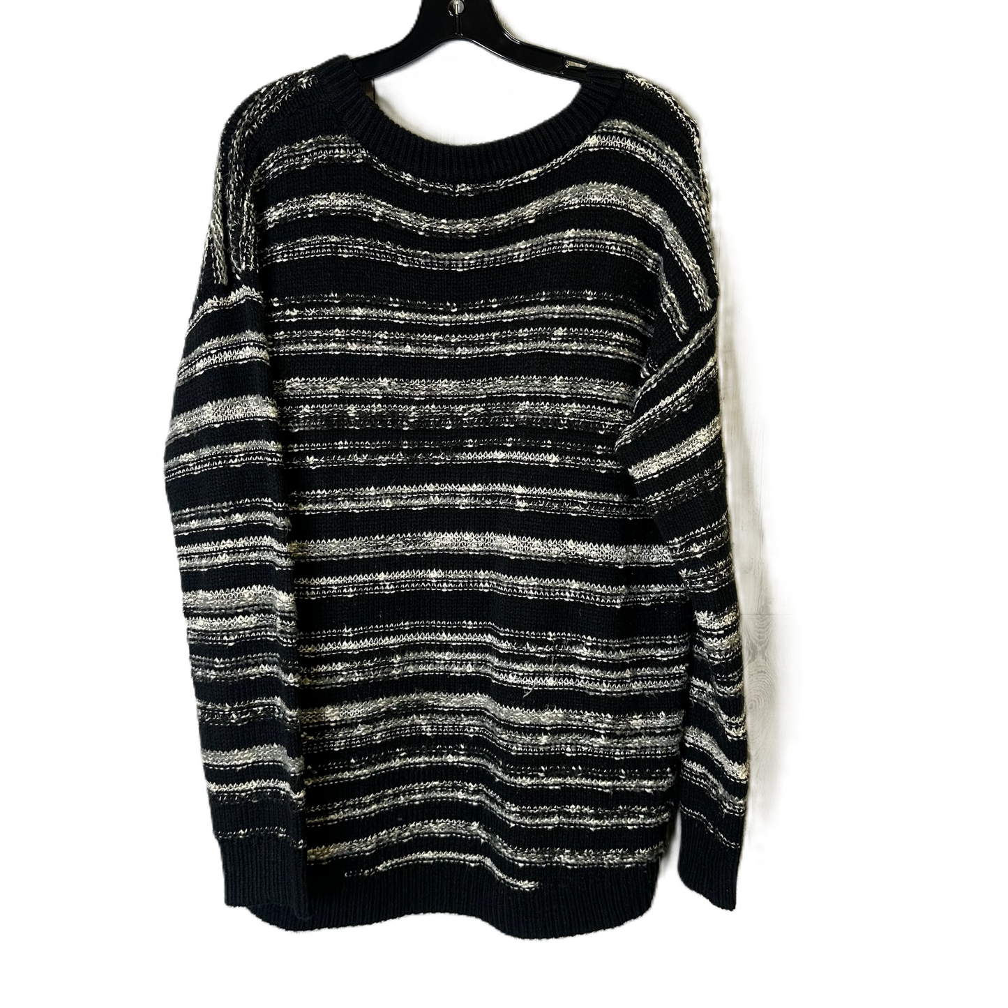 Sweater By Calvin Klein In Black & Cream, Size: Xl