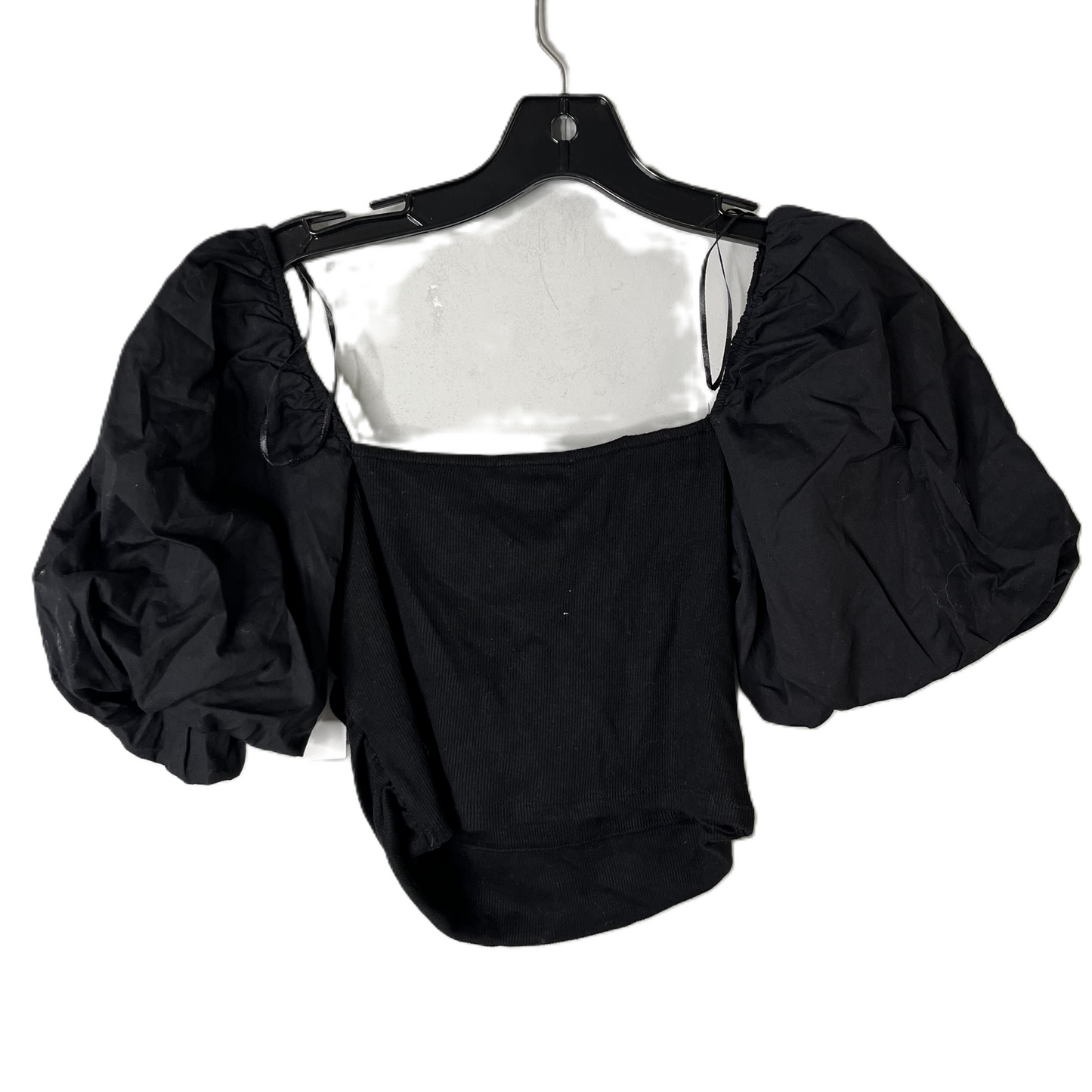 Top Short Sleeve By Zara In Black, Size: L