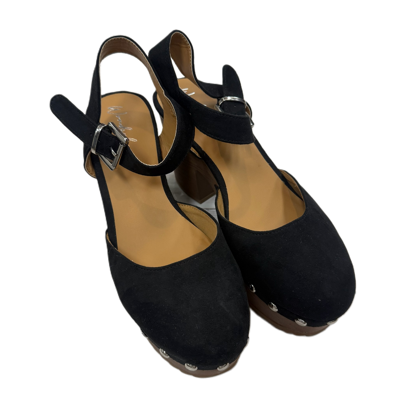 Shoes Heels Block By Wonderly In Black, Size: 8