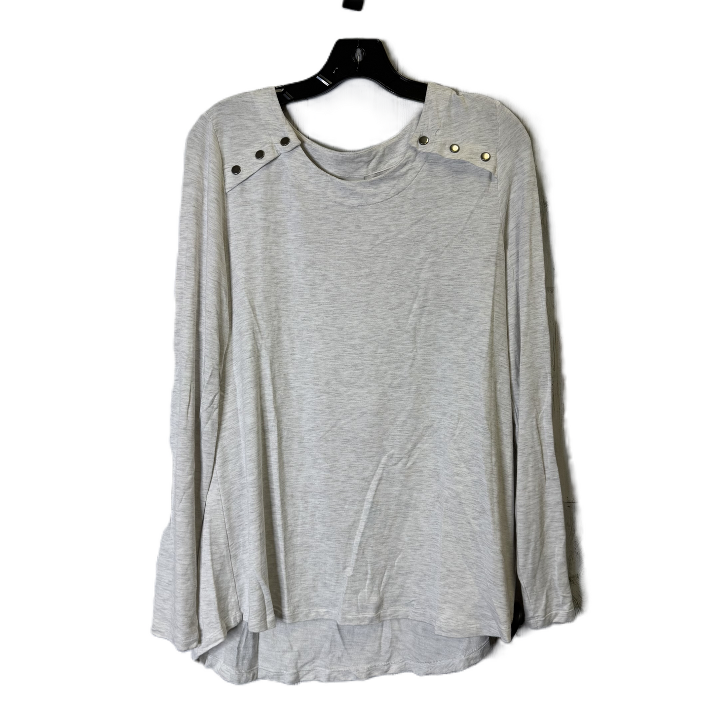 Top Long Sleeve By Cabi In Grey, Size: M