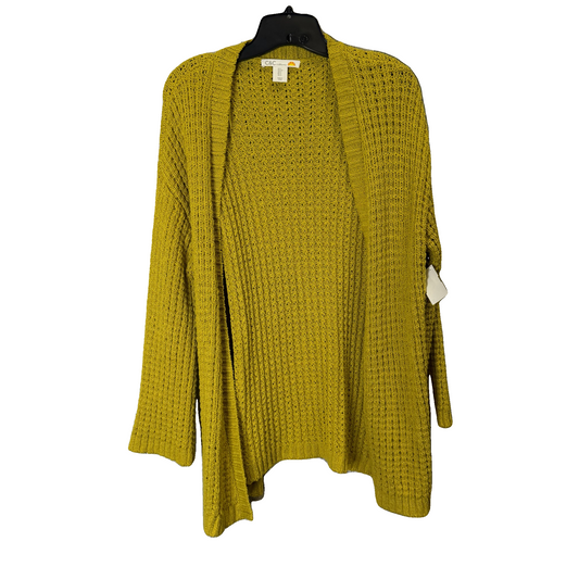 Sweater Cardigan By C And C In Yellow, Size: S