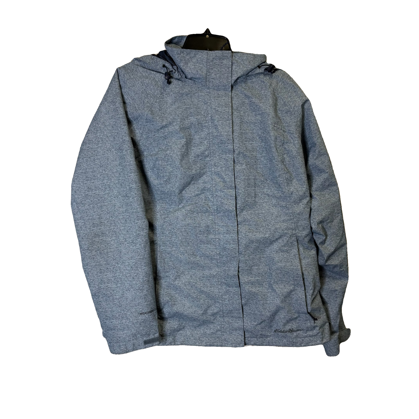 Jacket Windbreaker By Eddie Bauer In Blue, Size: M