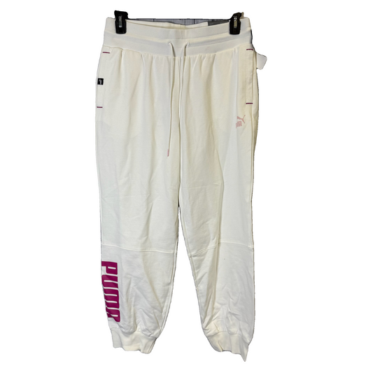 Athletic Pants By Puma In Cream, Size: L