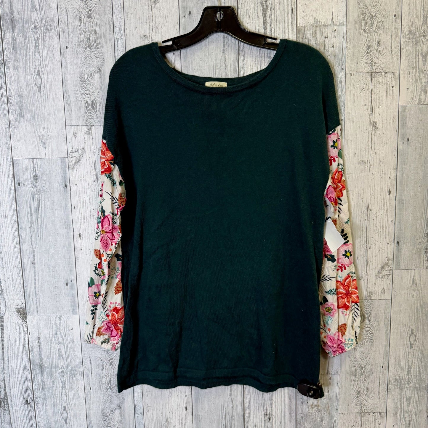 Top Long Sleeve By Matilda Jane In Green, Size: S