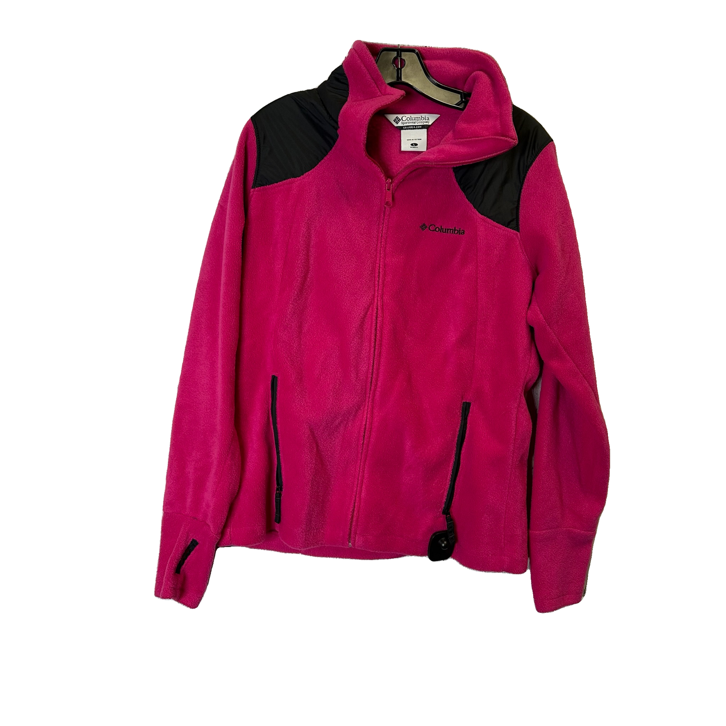 Jacket Fleece By Columbia In Pink, Size: L