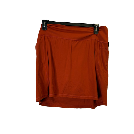 Athletic Skort By Athleta In Orange, Size: Xl