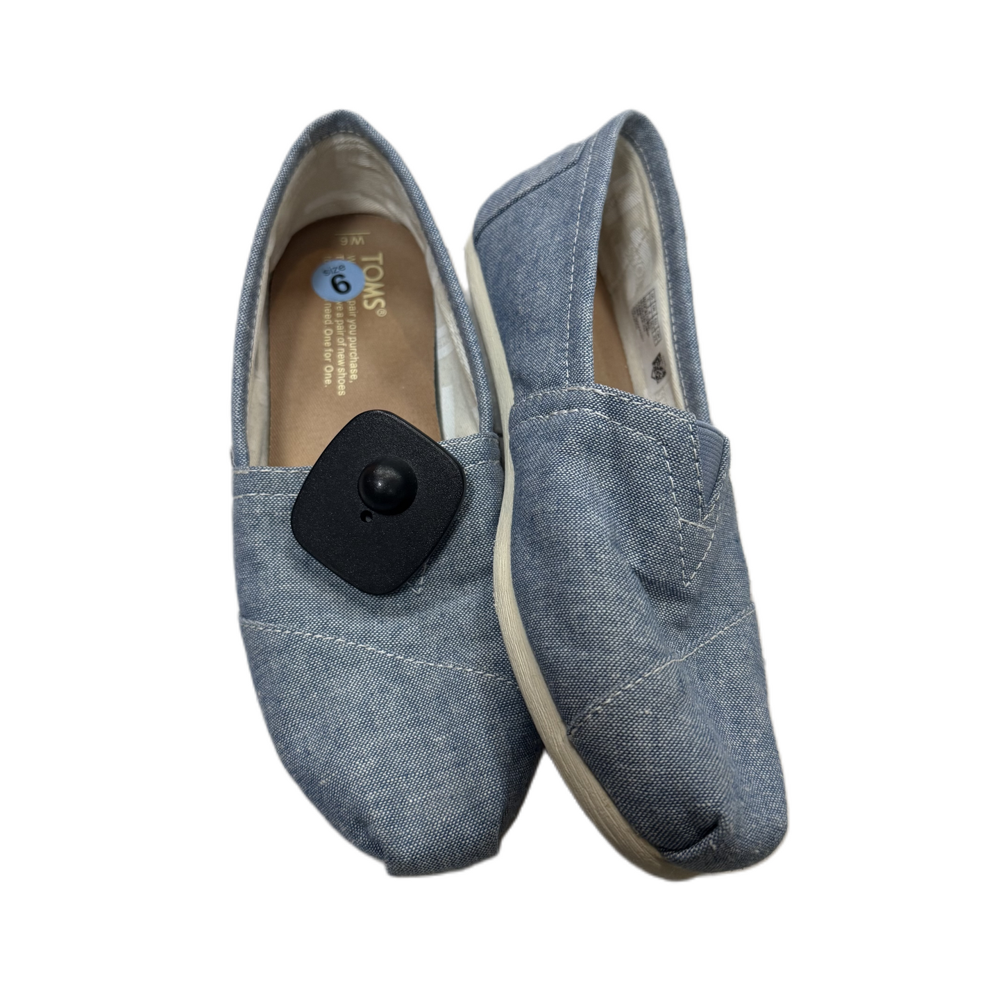 Shoes Flats By Toms In Blue, Size: 6