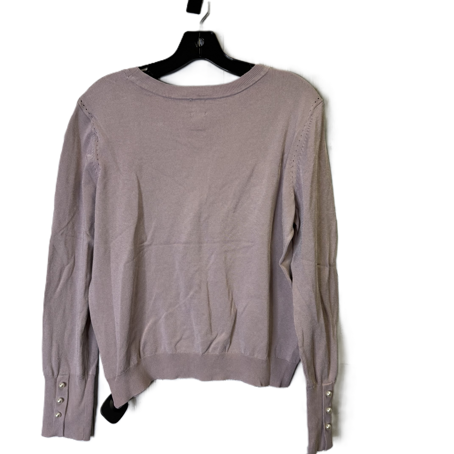 Top Long Sleeve By H&m In Purple, Size: S