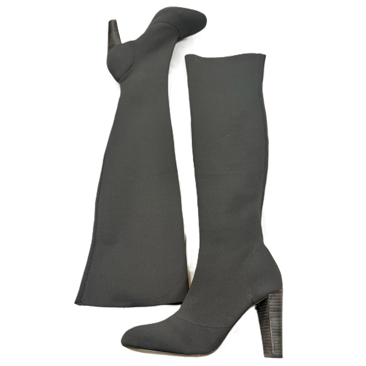 Boots Over-the-knee Heels By Charles By Charles David In Grey, Size: 8.5