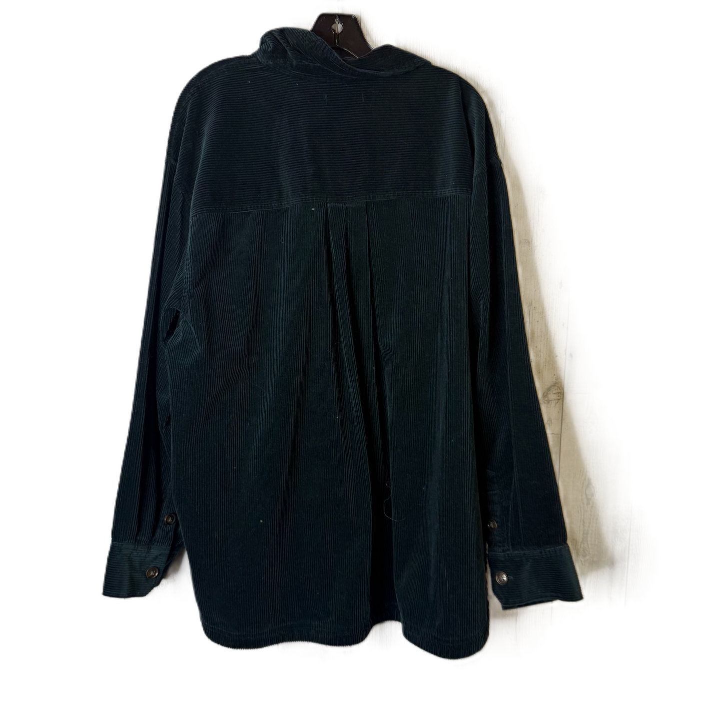 Jacket Shirt By Madewell In Green, Size: Xxl