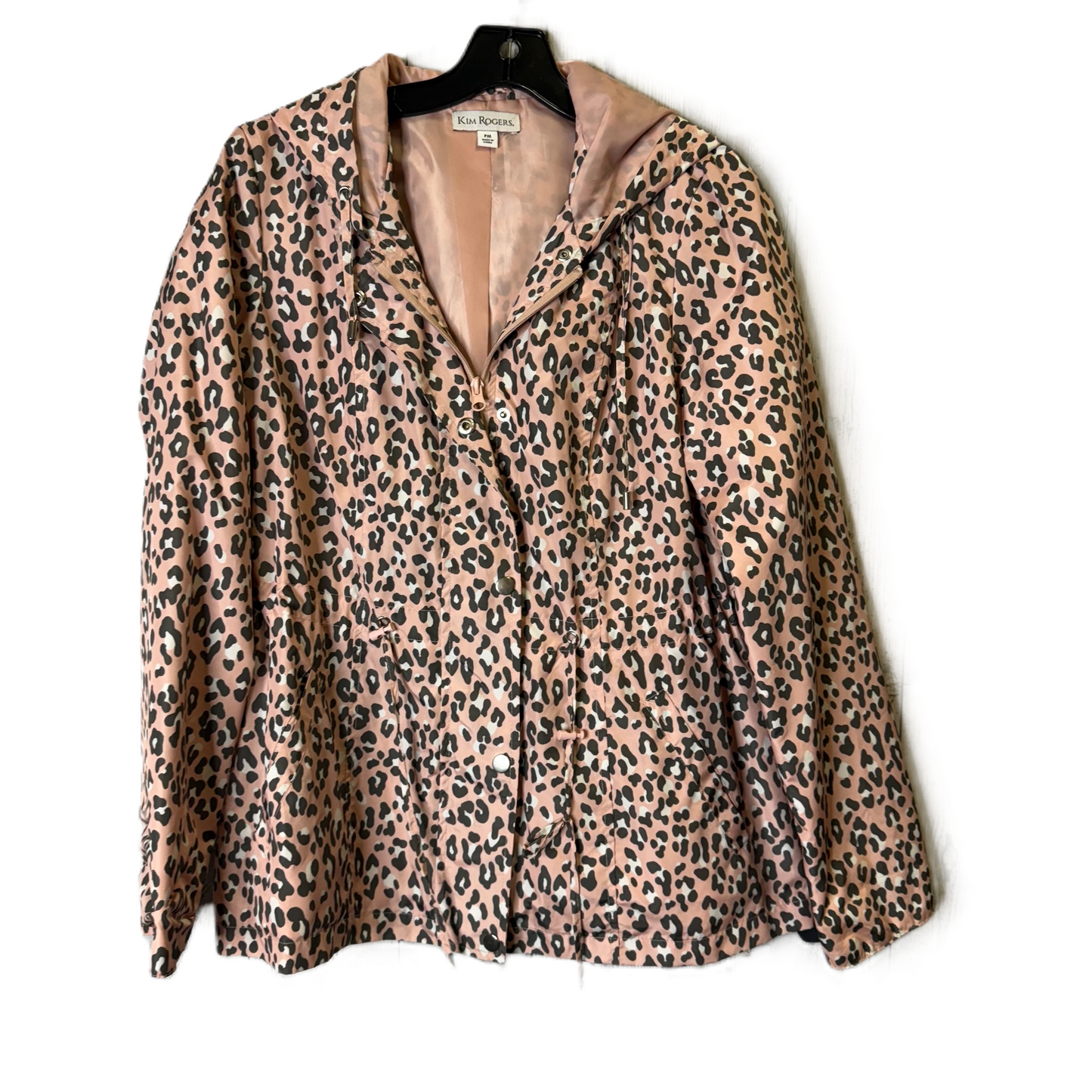 Coat Raincoat By Kim Rogers In Animal Print, Size: Mp