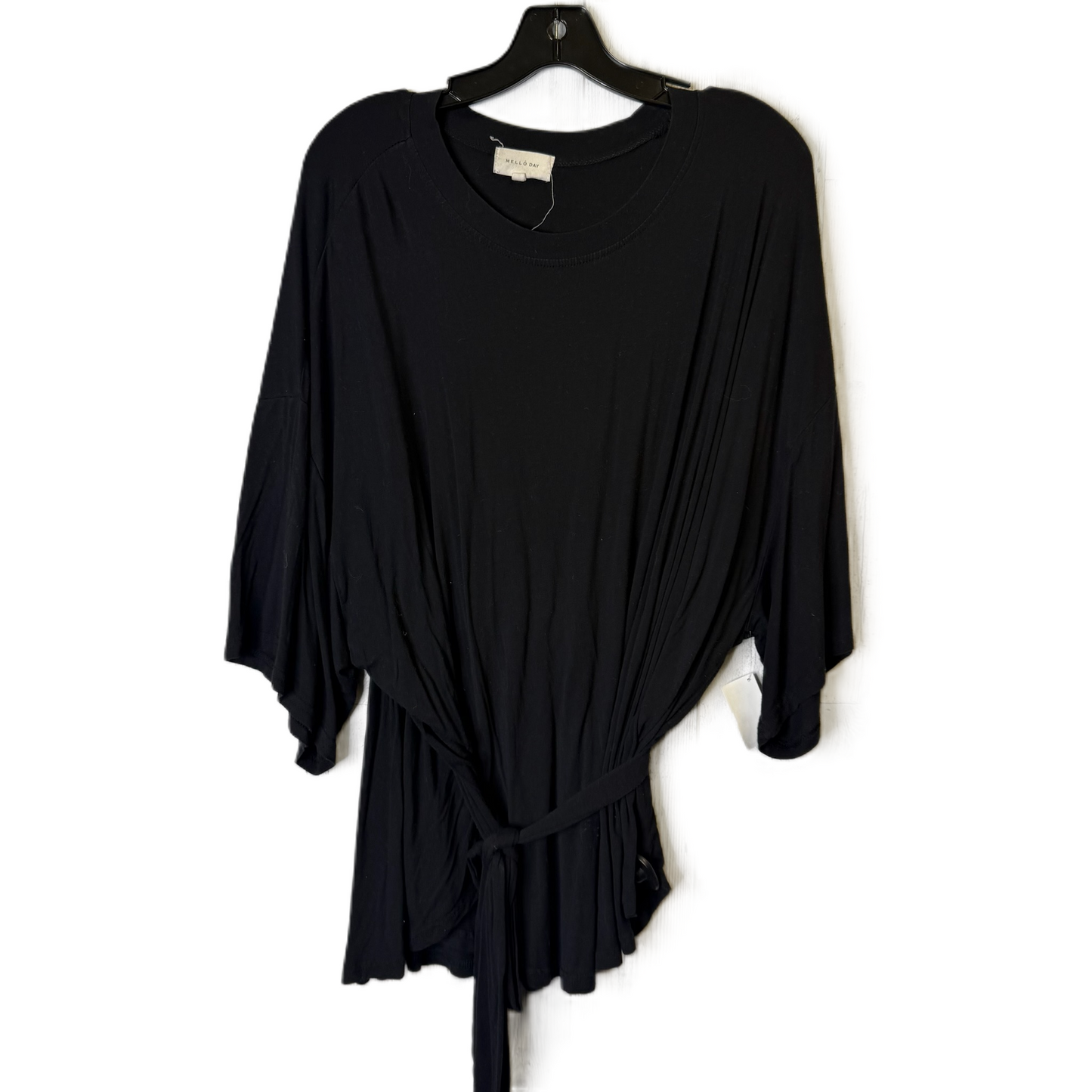 Top Short Sleeve By Melloday In Black, Size: 3x