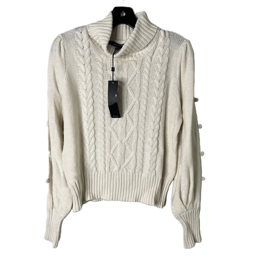 Sweater By Bcbgmaxazria In Cream, Size: L