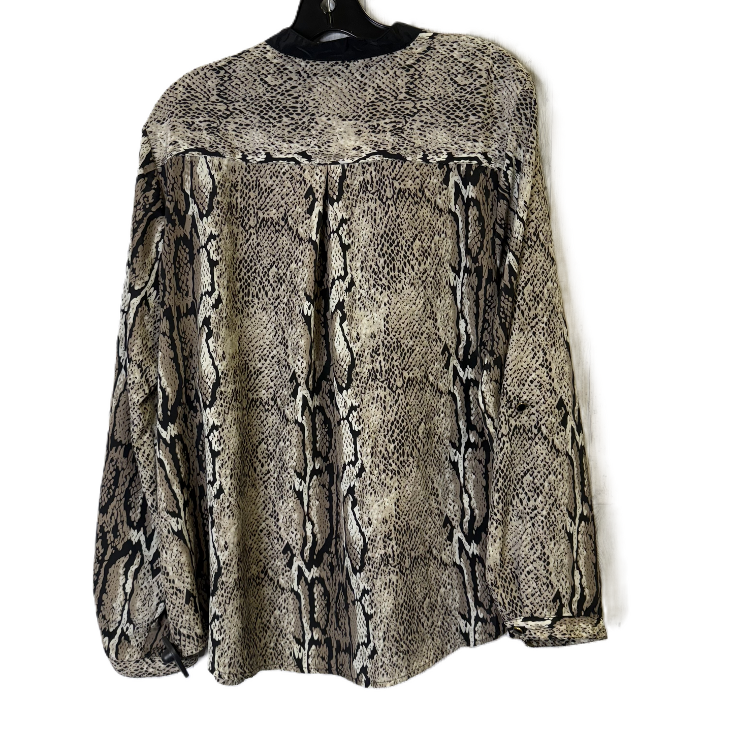 Top Long Sleeve By Kim Rogers In Animal Print, Size: 2x