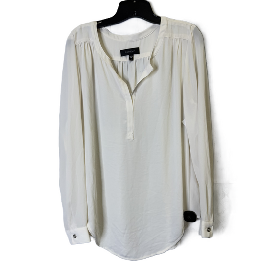 Top Long Sleeve By Karen Kane In Cream, Size: L