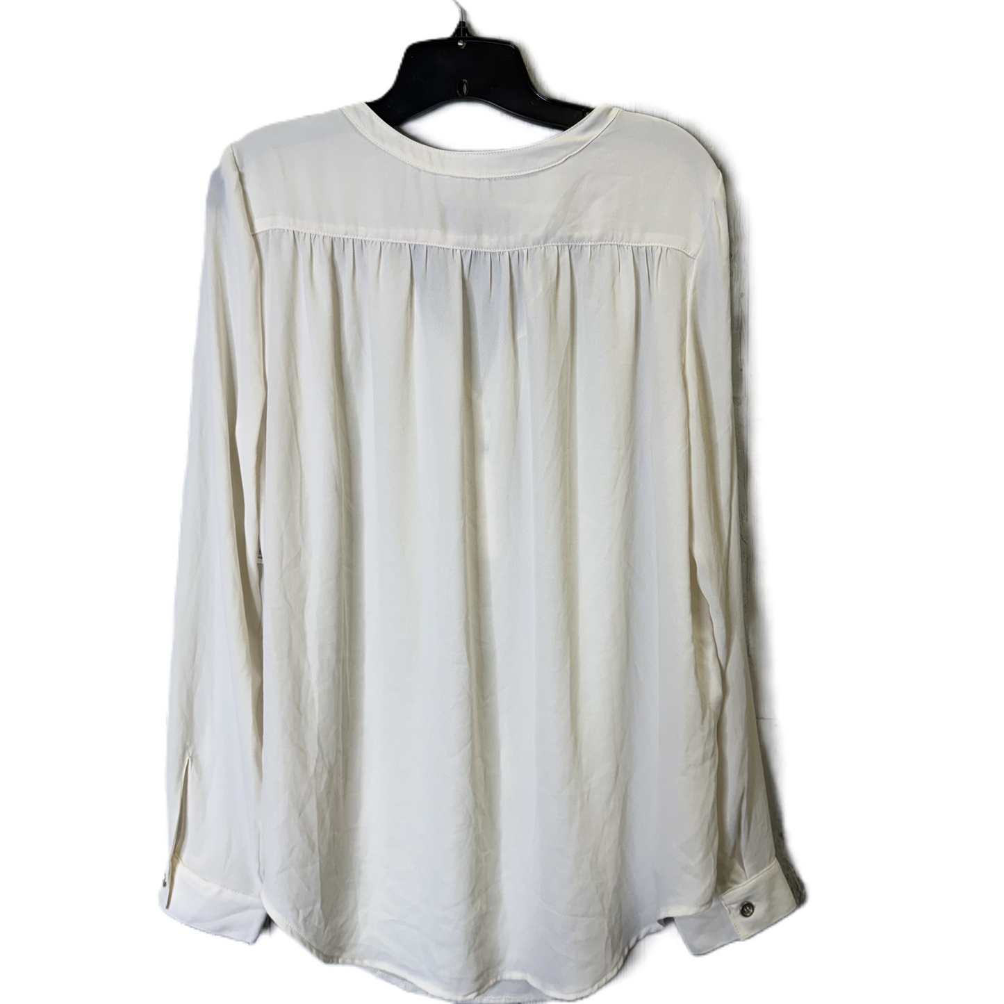 Top Long Sleeve By Karen Kane In Cream, Size: L