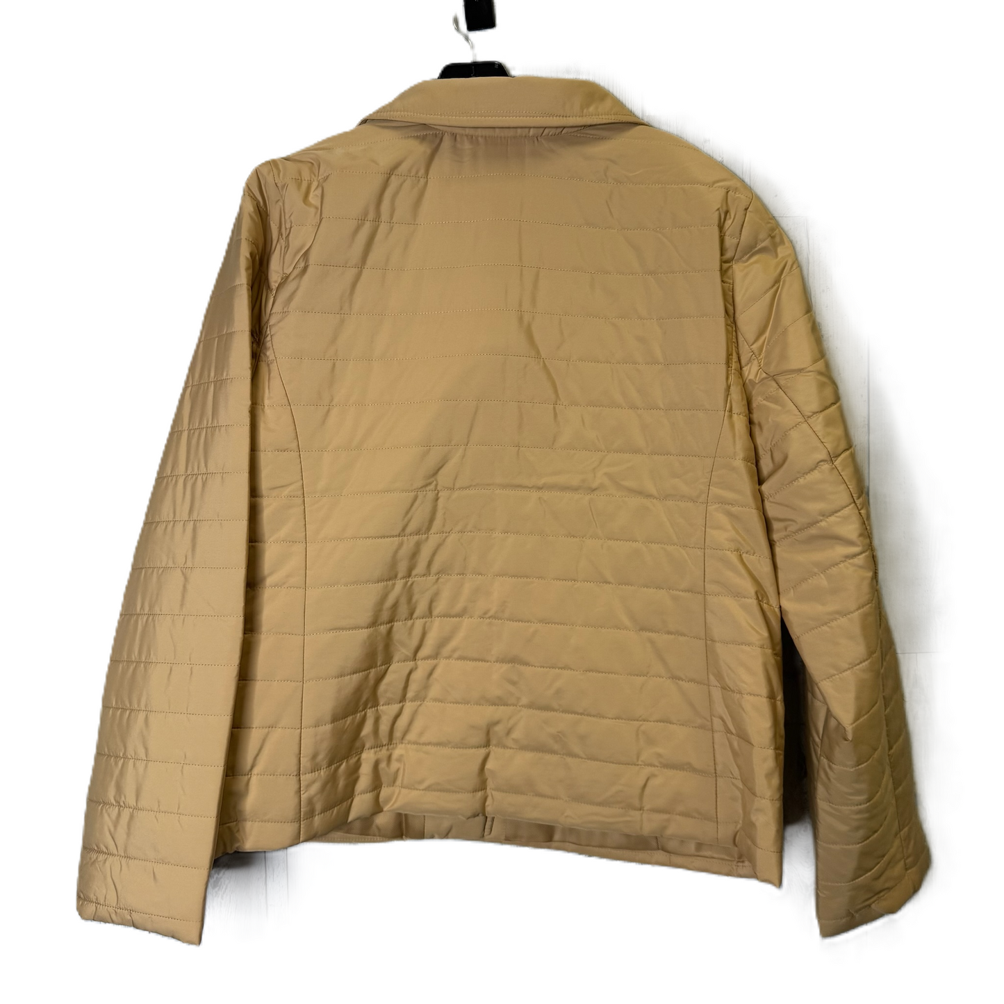 Coat Puffer & Quilted By Talbots In Tan, Size: L