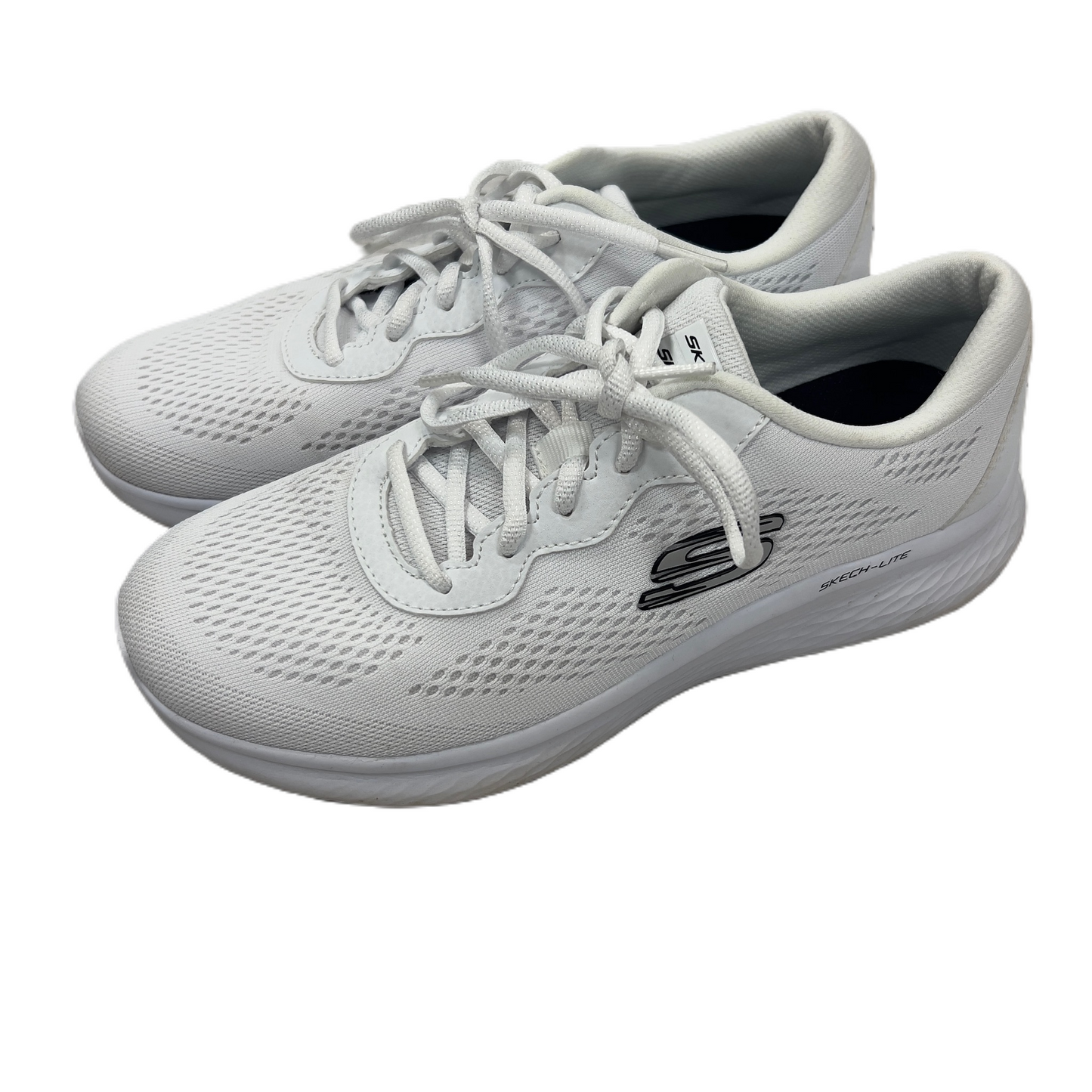 Shoes Athletic By Skechers In White, Size: 8