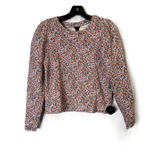 Top Long Sleeve Basic By Ann Taylor In Floral Print, Size: Xsp