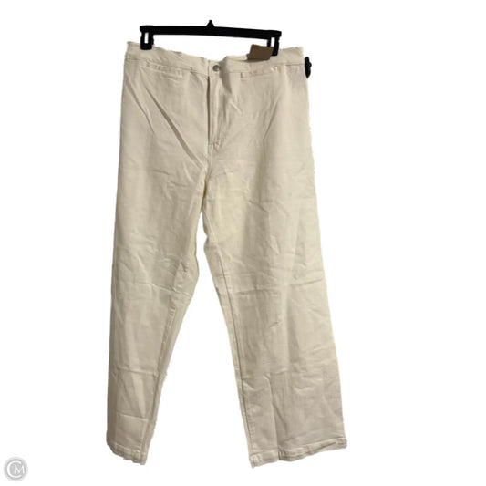 Jeans Wide Leg By Madewell In White, Size: 16
