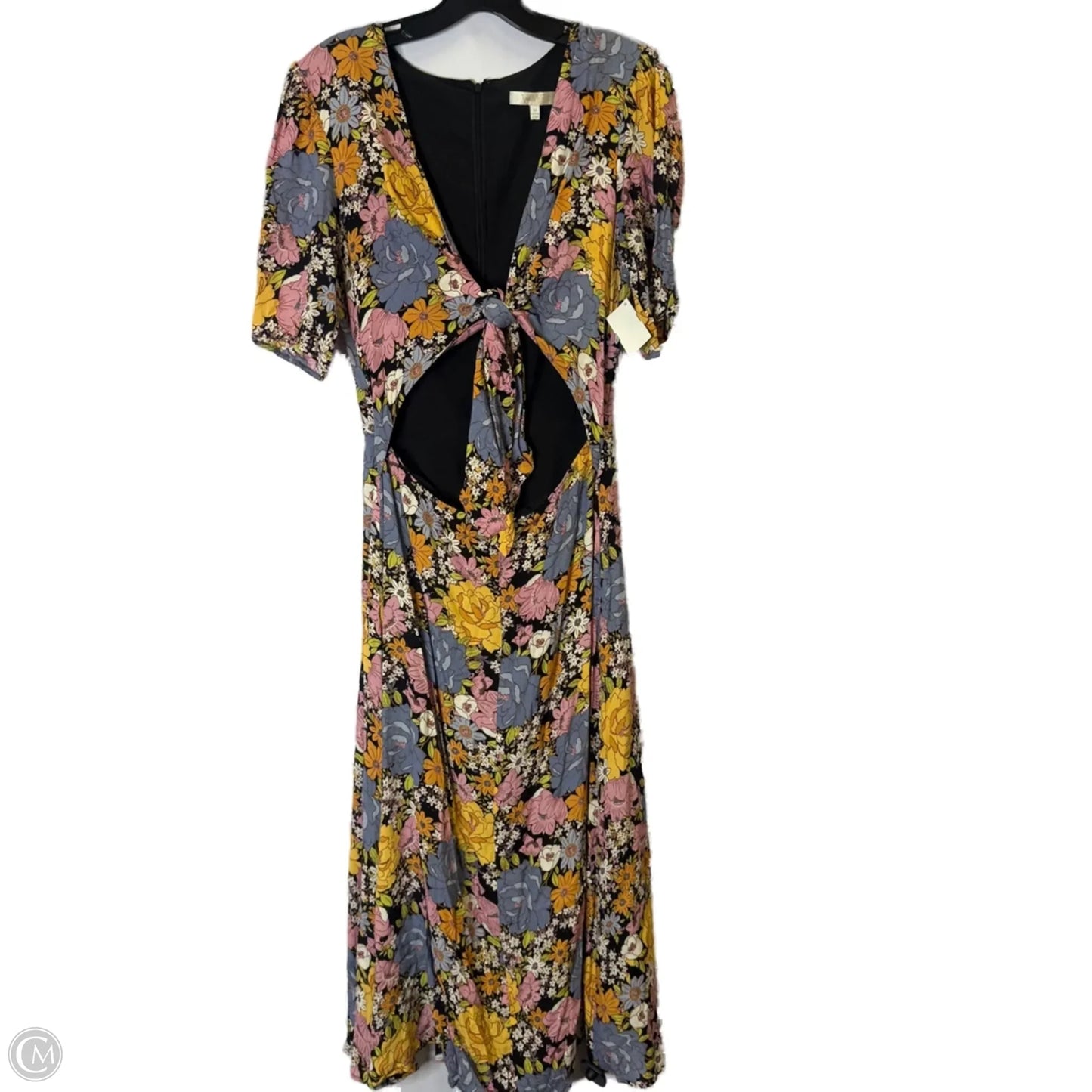 Dress Casual Midi By Wayf In Multi-colored, Size: M