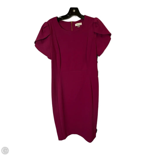 Dress Work By Calvin Klein In Purple, Size: 12