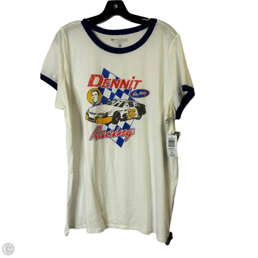 Top Short Sleeve By Torrid In White, Size: 2x