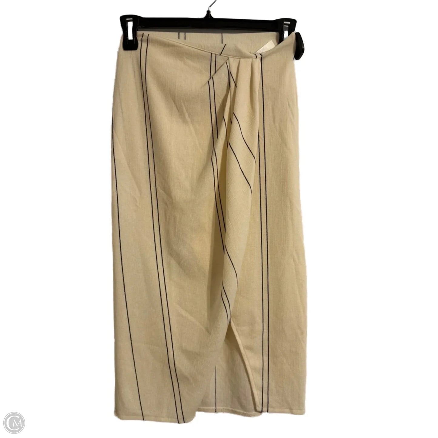 Skirt Midi By H&m In Cream, Size: S