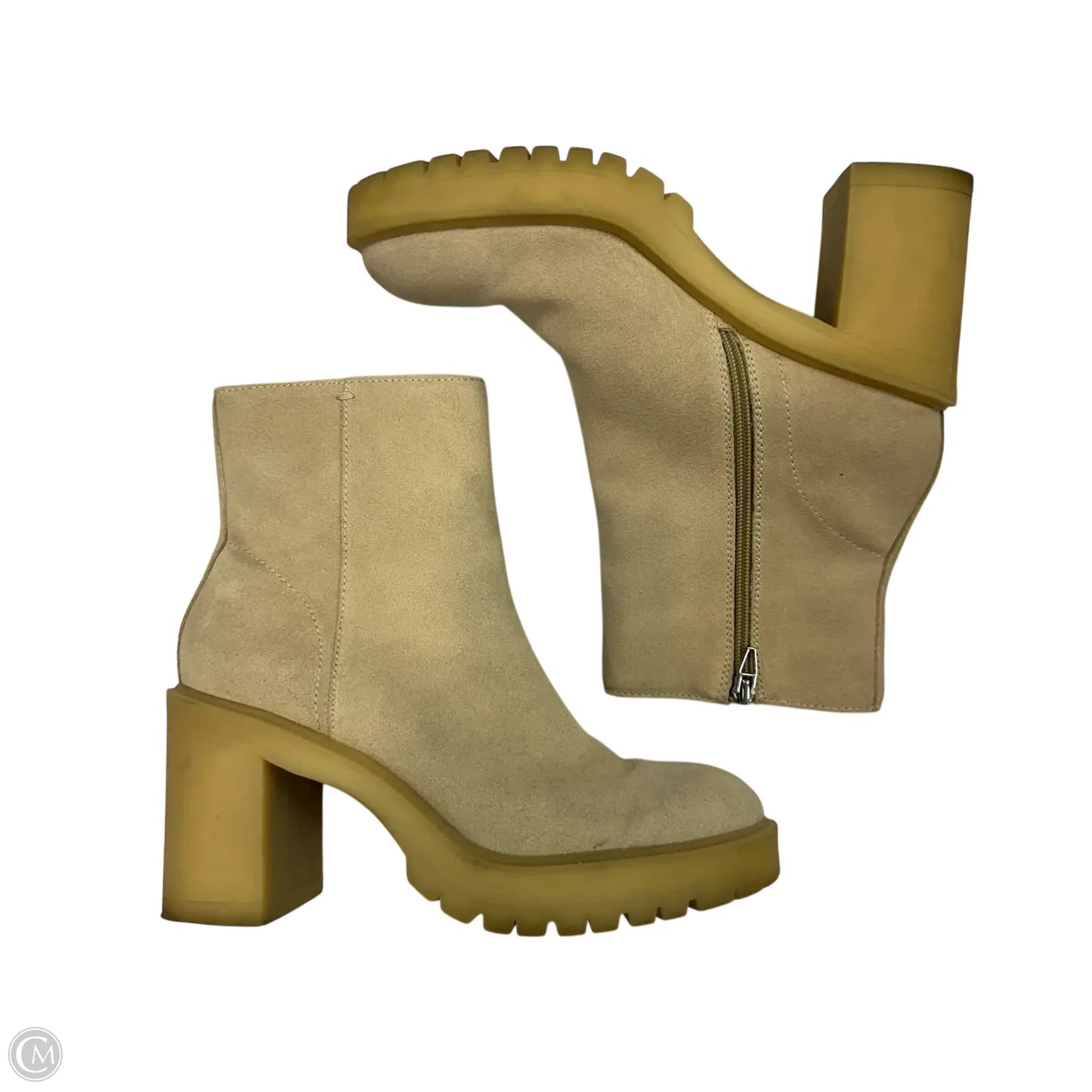 Boots Ankle Heels By Dolce Vita In Cream, Size: 8.5