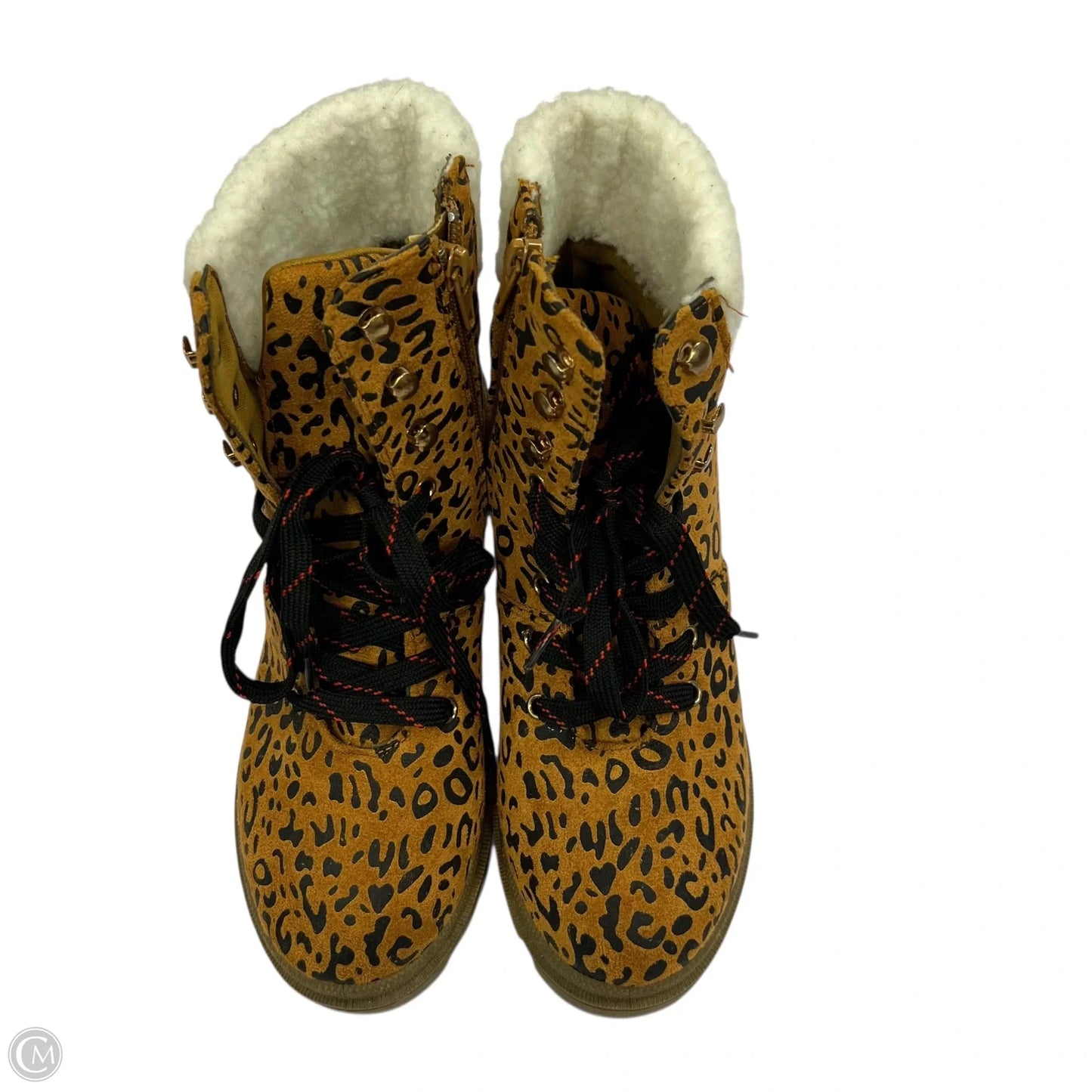 Boots Ankle Heels By Olivia Miller In Animal Print, Size: 7