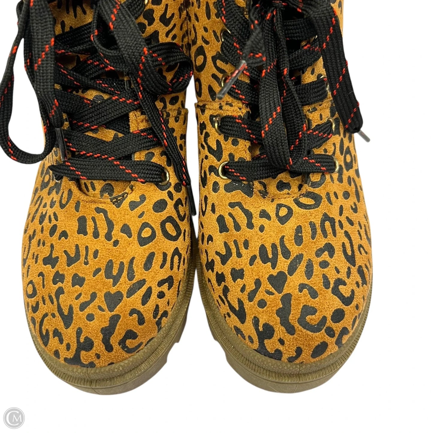 Boots Ankle Heels By Olivia Miller In Animal Print, Size: 7