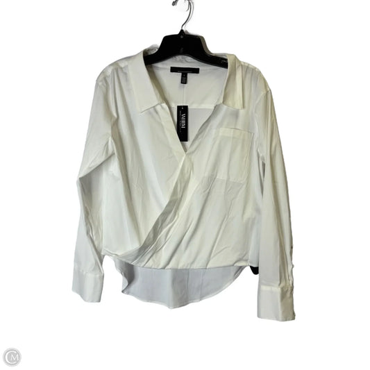 Top Long Sleeve By White House Black Market In White, Size: 6