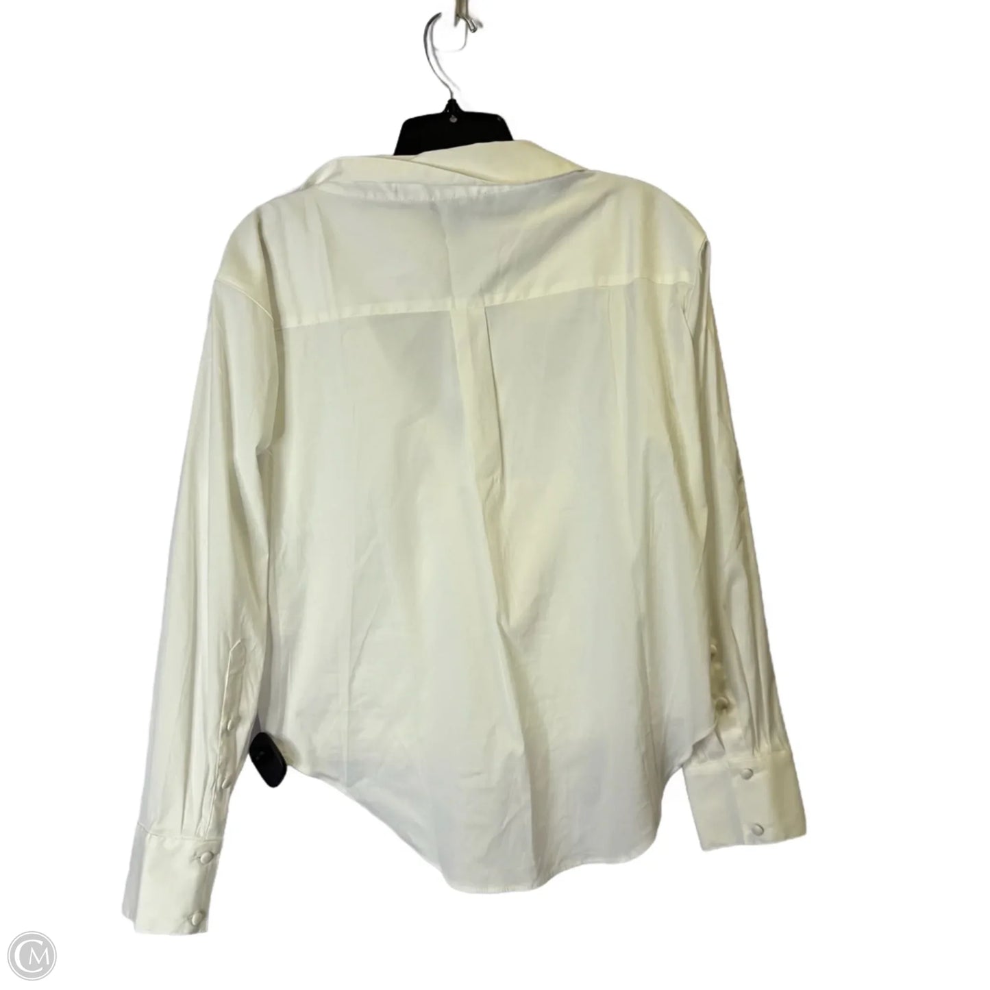Top Long Sleeve By White House Black Market In White, Size: 6