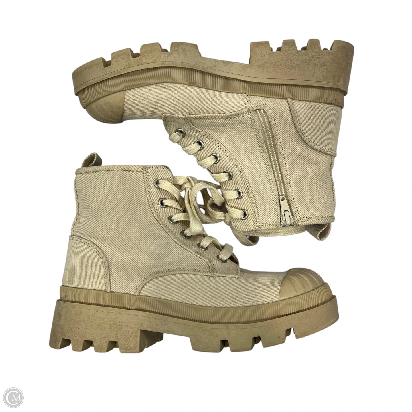 Boots Ankle Flats By Universal Thread In Beige, Size: 6