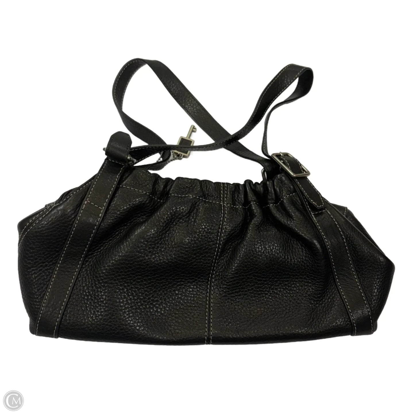 Handbag Leather By Fossil, Size: Small