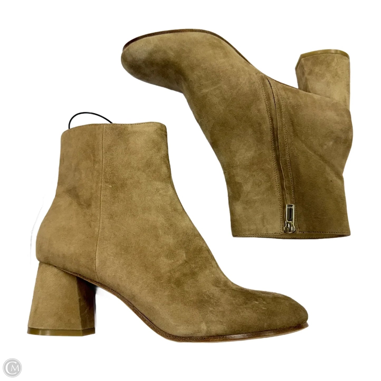 Boots Ankle Heels By Joie In Beige, Size: 9.5