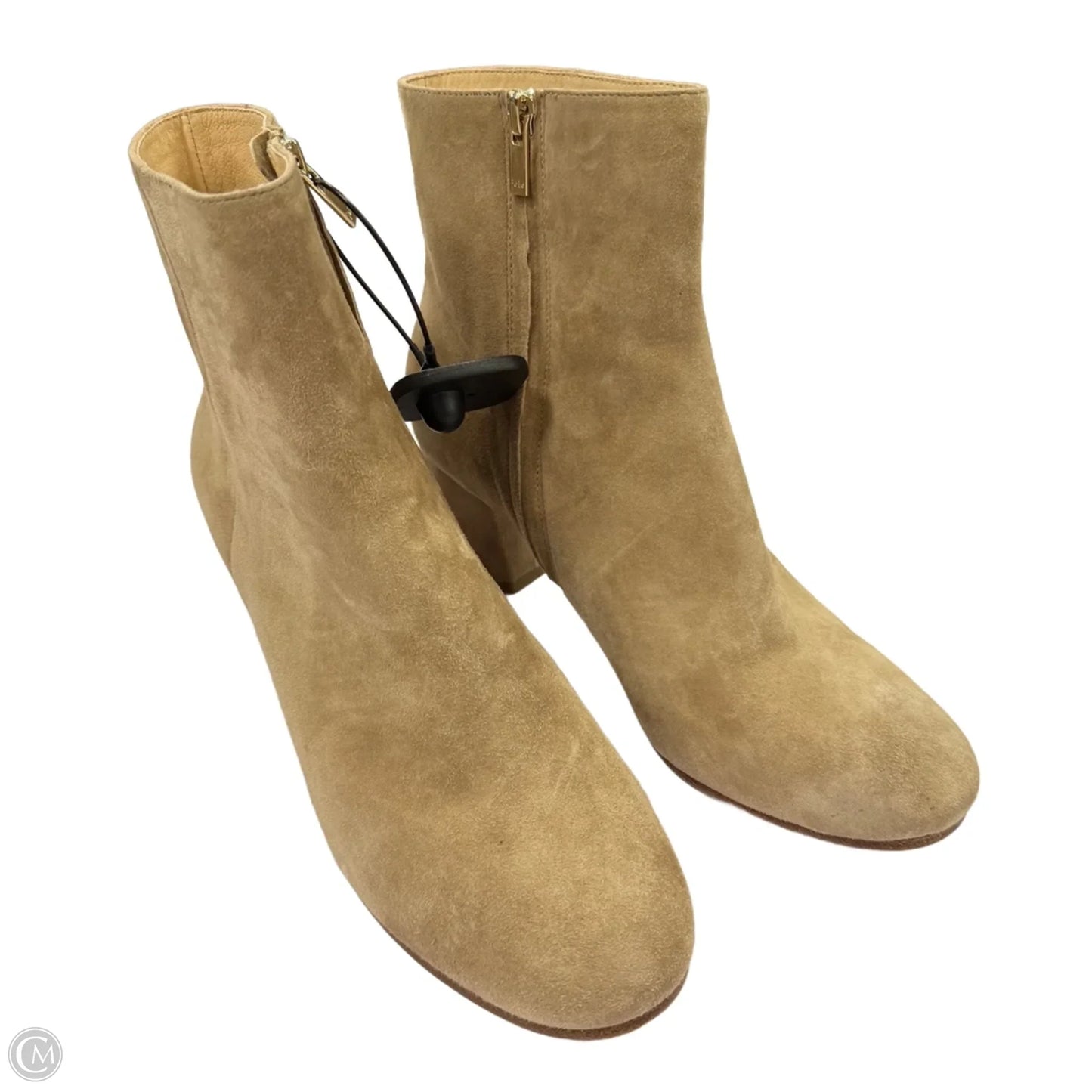 Boots Ankle Heels By Joie In Beige, Size: 9.5