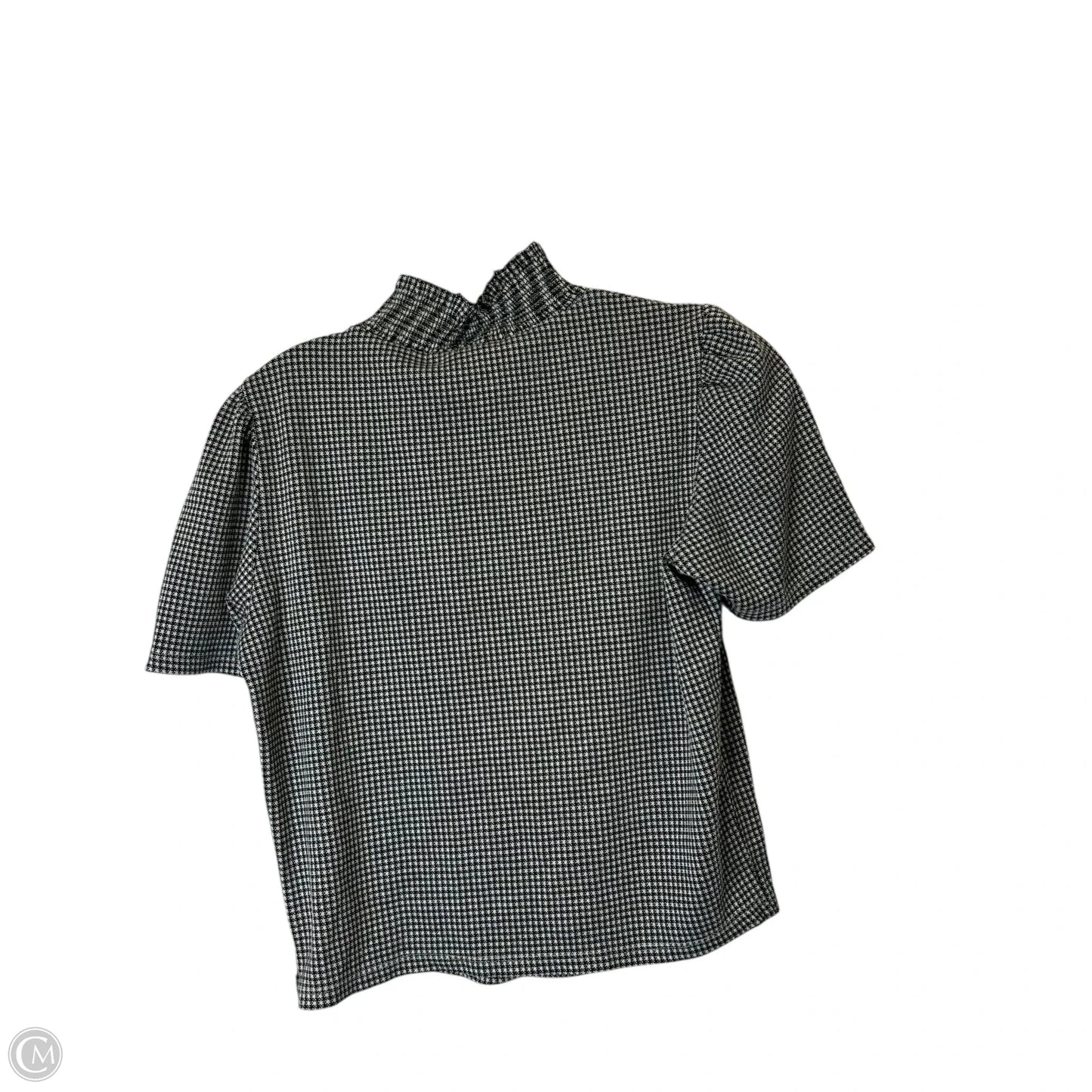 Top Short Sleeve By Zara In Chevron Pattern, Size: L