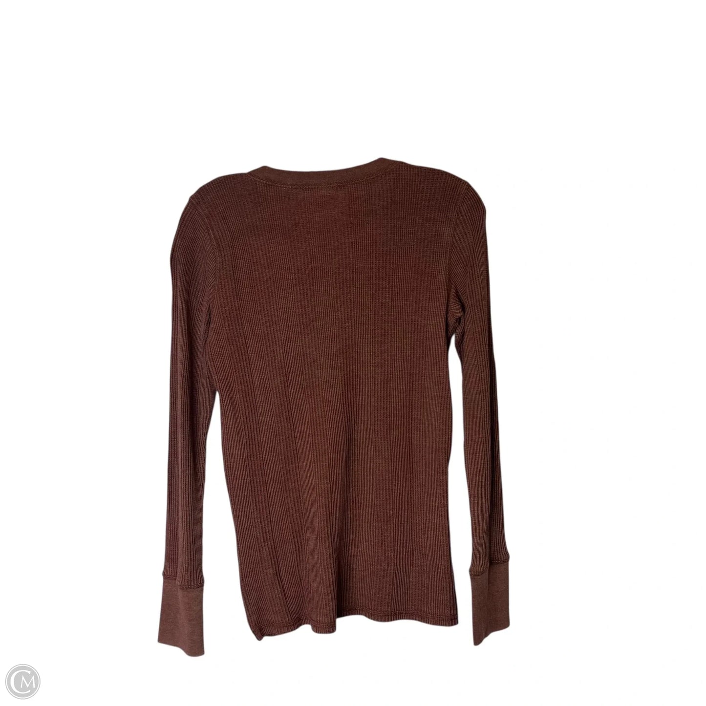 Top Long Sleeve By Aerie In Brown, Size: S