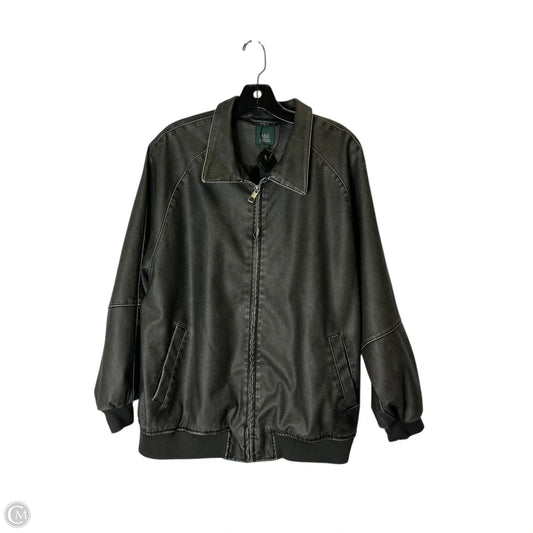 Jacket Leather By Wild Fable In Black, Size: L