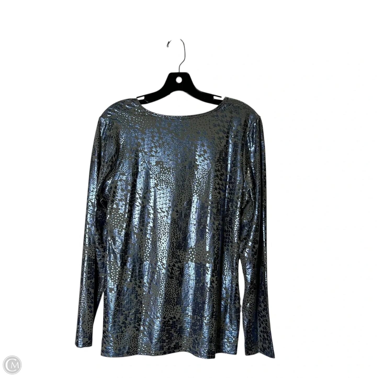 Top Long Sleeve By Chicos In Blue, Size: M