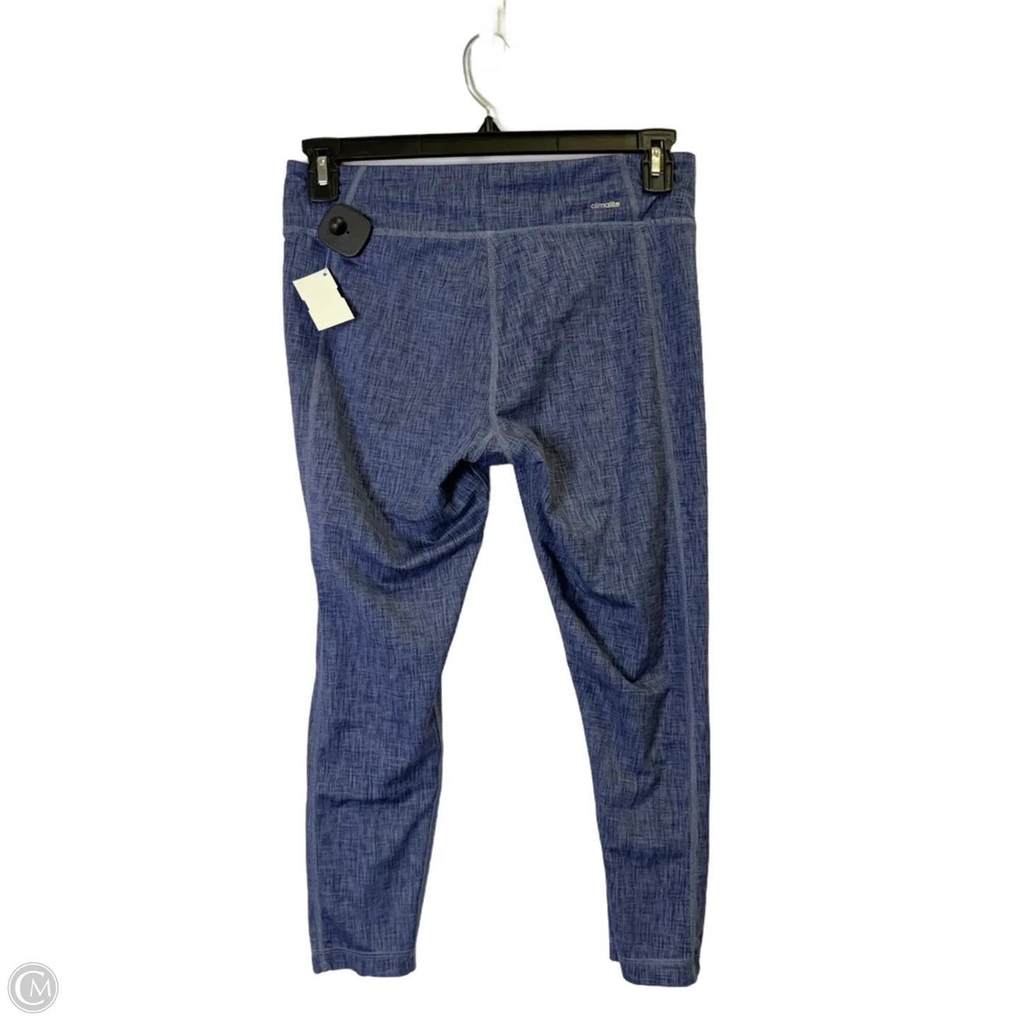 Athletic Leggings By Adidas In Blue, Size: L