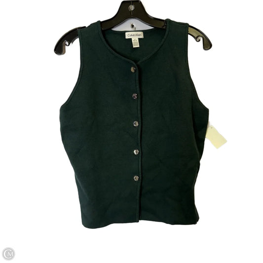 Vest Other By Calvin Klein In Green, Size: L