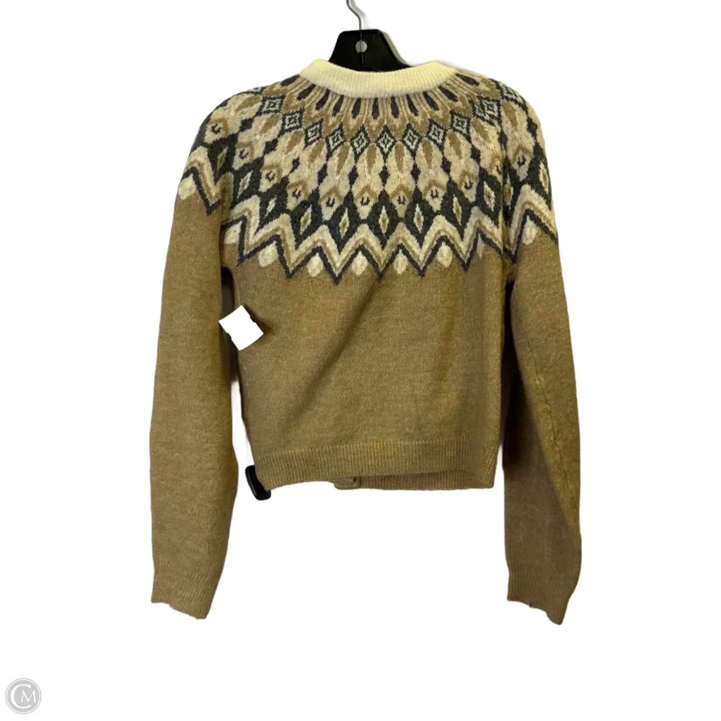 Sweater Cardigan By H&m In Beige, Size: S