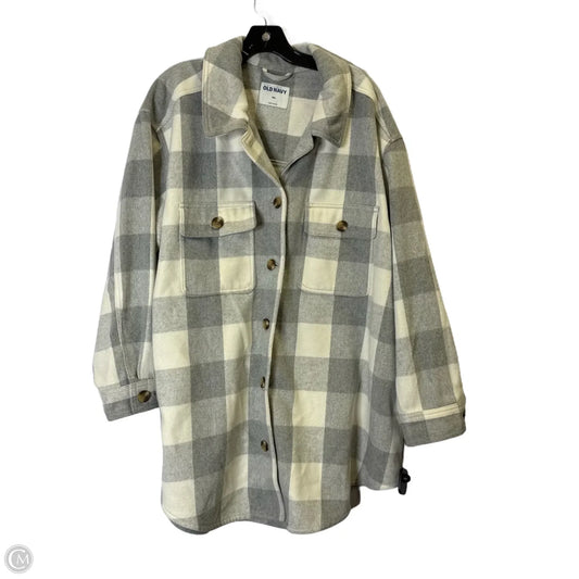 Jacket Fleece By Old Navy In Plaid Pattern, Size: Xxl
